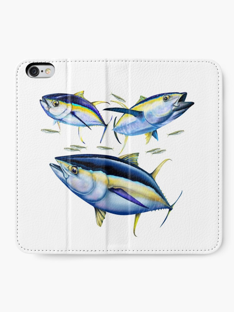 Yellowfin Tunas hunting Squid | Postcard