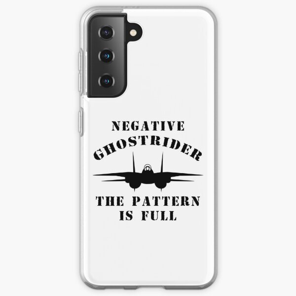 Negative Ghostrider The Pattern Is Full - Top Gun Samsung Galaxy Soft Case