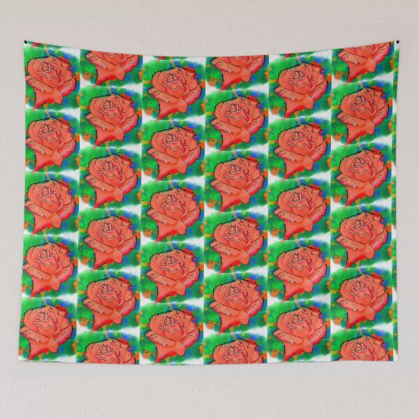 Item preview, Abstract Red Rose Bloom designed and sold by KirtTisdale.