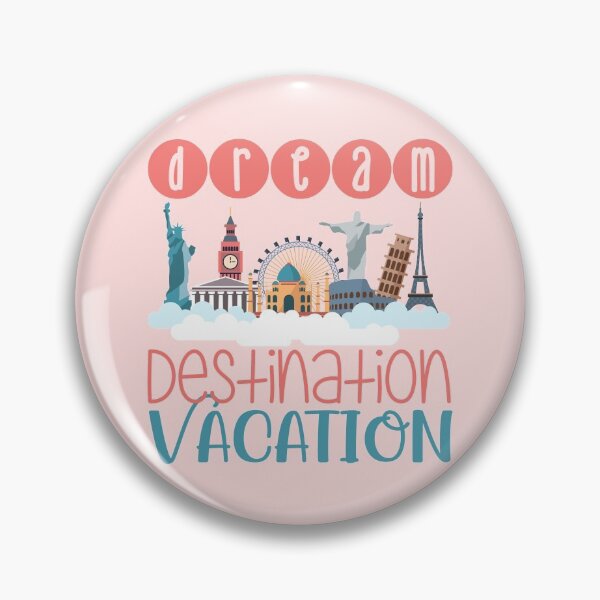 Item preview, Dream Destination Vacation - On Pink designed and sold by PawsitiveMum.