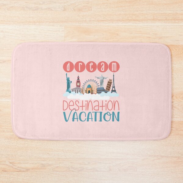 Item preview, Dream Destination Vacation - On Pink designed and sold by PawsitiveMum.