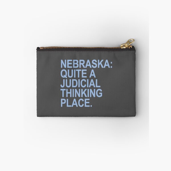 Item preview, Nebraska - Quite a Judicial Thinking Place (blue/gray) designed and sold by Thelittlelord.