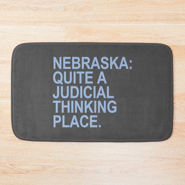 Item preview, Nebraska - Quite a Judicial Thinking Place (blue/gray) designed and sold by Thelittlelord.