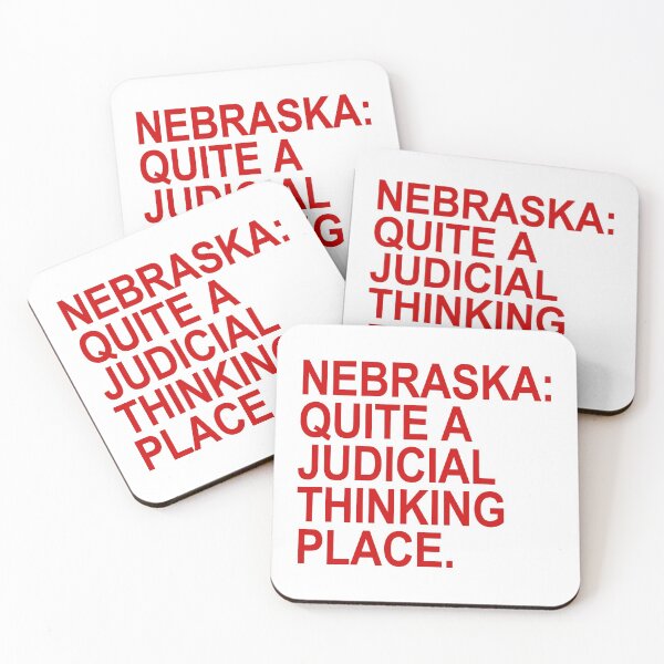 Item preview, Nebraska - Quite a Judicial Thinking Place (red) designed and sold by Thelittlelord.