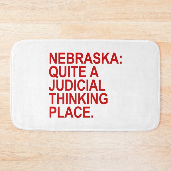 Item preview, Nebraska - Quite a Judicial Thinking Place (red) designed and sold by Thelittlelord.