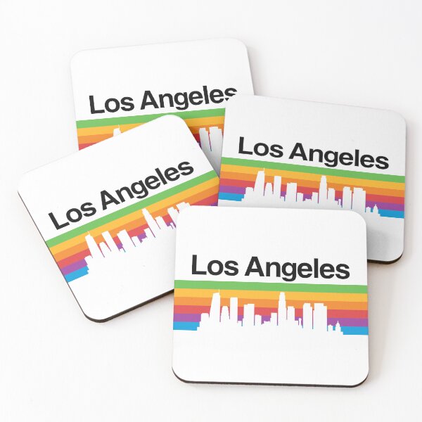 Item preview, Los Angeles Skyline, Color Gradient - White designed and sold by DionBlaster.