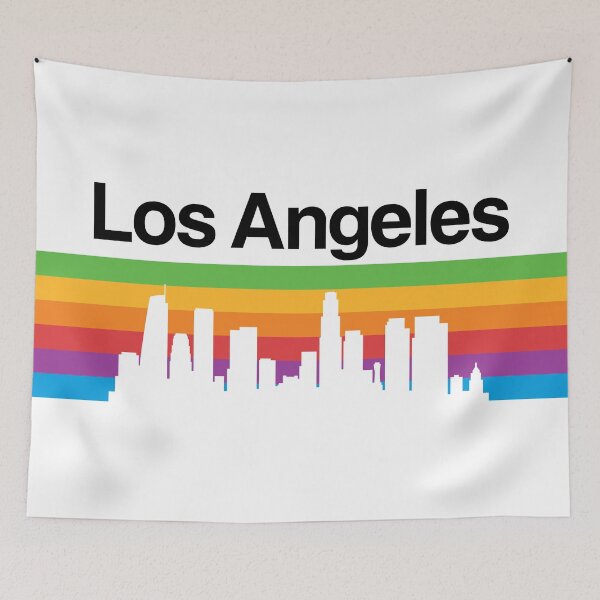 Item preview, Los Angeles Skyline, Color Gradient - White designed and sold by DionBlaster.