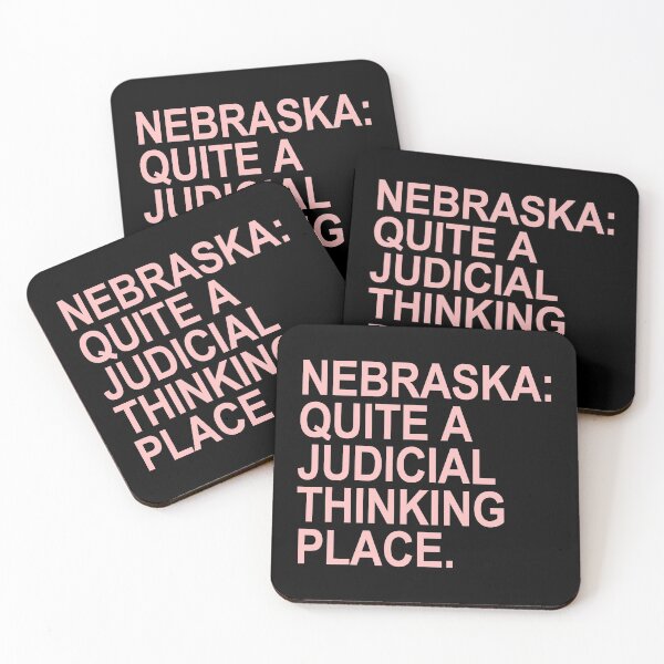 Item preview, Nebraska - Quite a Judicial Thinking Place (pink) designed and sold by Thelittlelord.