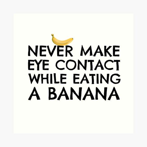 Funny Humour Dick Joke Banana Sex Art Print