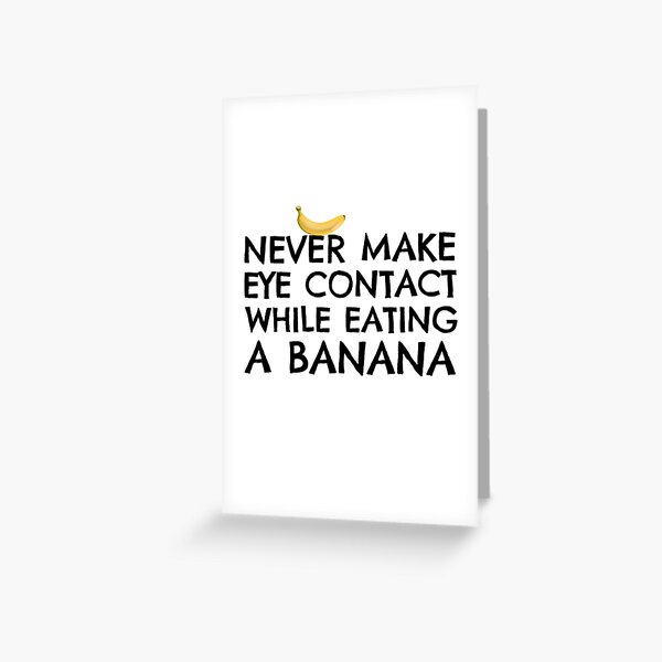 Funny Banana Greeting Cards for Sale