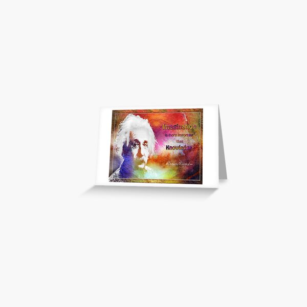 Einstein- imagination Greeting Card