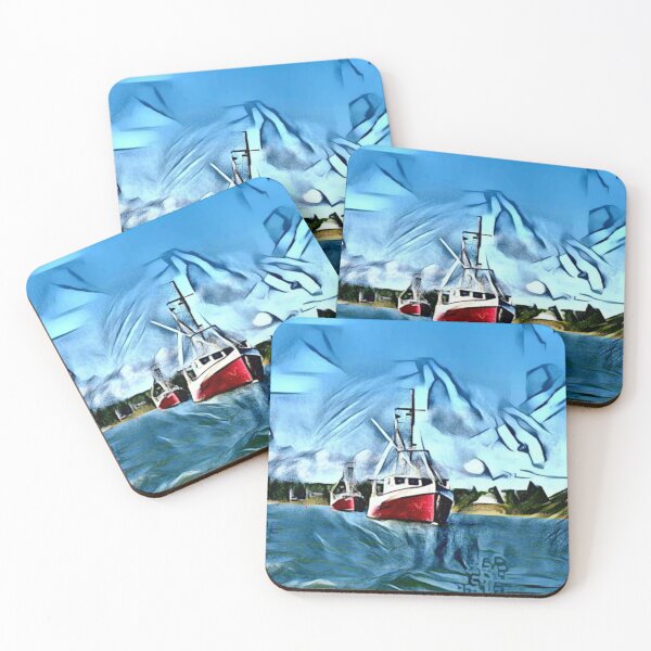 Item preview, 021021dd5 Boats in the bay designed and sold by Campbell Gallery.