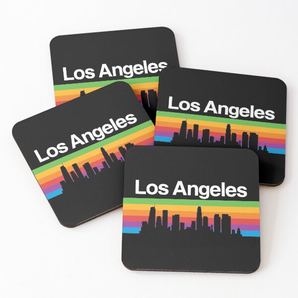 Item preview, Los Angeles Skyline, Color Gradient - Black designed and sold by DionBlaster.