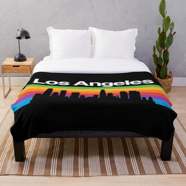 Artikelvorschau, Skyline von Los Angeles, Farbverlauf - Schwarz entworfen und verkauft von DionBlaster.