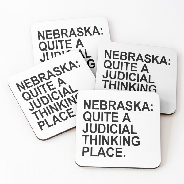 Item preview, Nebraska - Quite a Judicial Thinking Place (black) designed and sold by Thelittlelord.