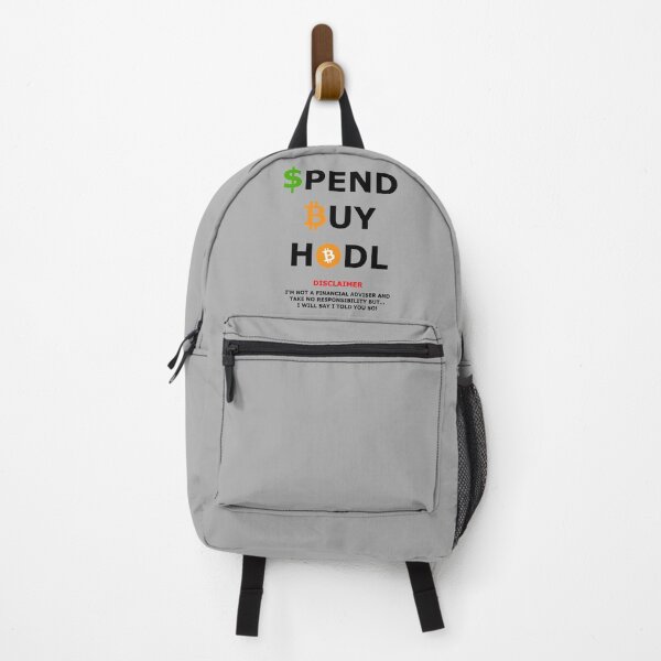 Item preview, SPEND DOLLARS BUY BITCOIN AND HODL WITH DISCLAIMER designed and sold by stretchtees.