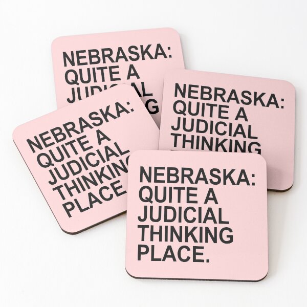 Item preview, Nebraska - Quite a Judicial Thinking Place (black/pink) designed and sold by Thelittlelord.