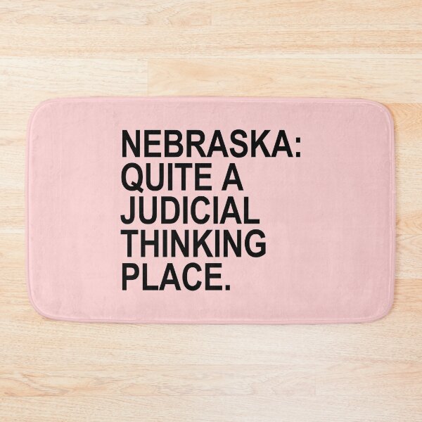 Item preview, Nebraska - Quite a Judicial Thinking Place (black/pink) designed and sold by Thelittlelord.