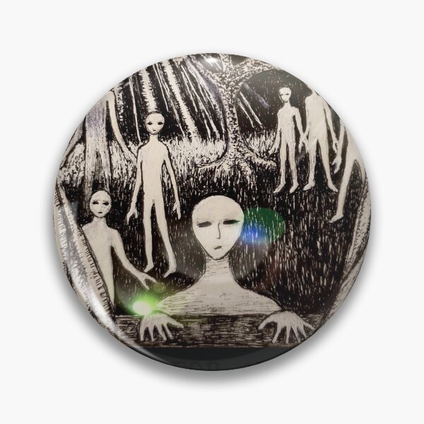 Item preview, A is for Aliens Floating Down from the Air...With Orbs designed and sold by The Mysterious Domain Alyne Whiteswan Fine Art Prints and Merch.