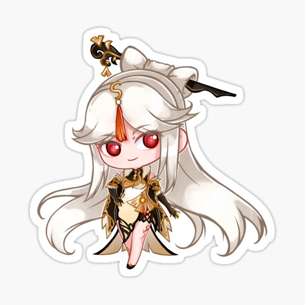 Ningguang Chibi Sticker By Hellakumii Redbubble