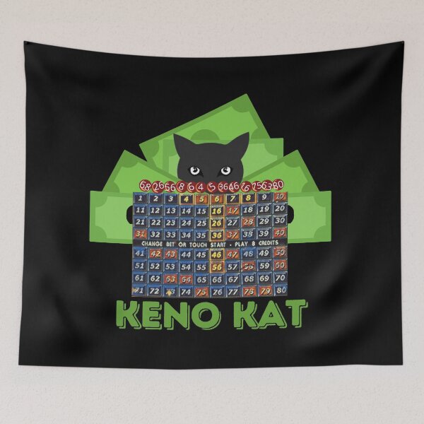 Item preview, Funny Keno Gambling Cat designed and sold by SloganExpress.