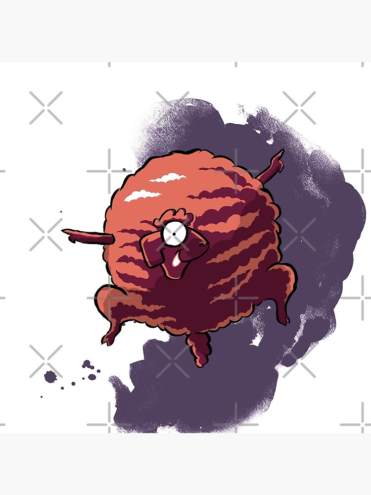 Thumbnail 3 of 3, Throw Pillow, Leaping Sheep designed and sold by Paul Götze.
