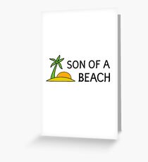 Funny Cool Humour Summer Holliday Beach Sun Greeting Card