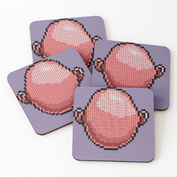 Item preview, blank face pixels salmon designed and sold by theZcreations.