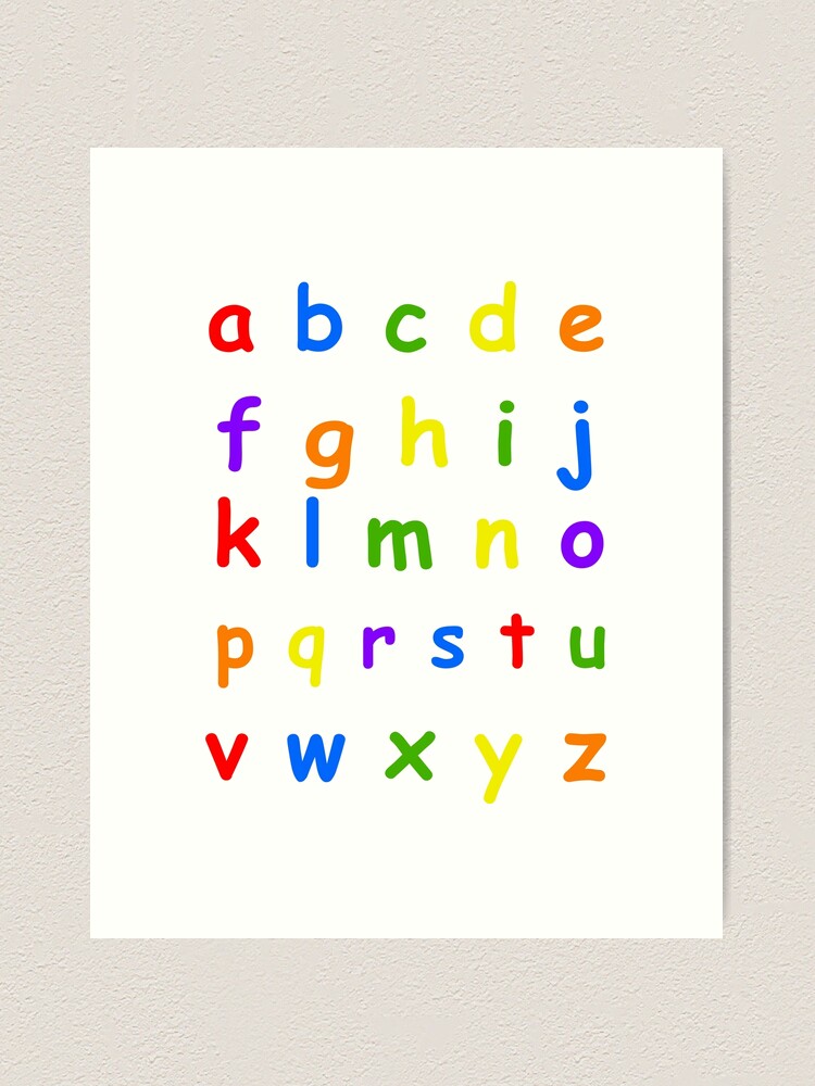 Alphabet Wall Decal - Lower Case Letters –