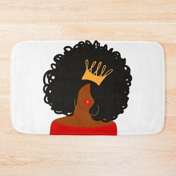 Item preview, Black Queen With Afro and Gold Crown designed and sold by blackartmatters.