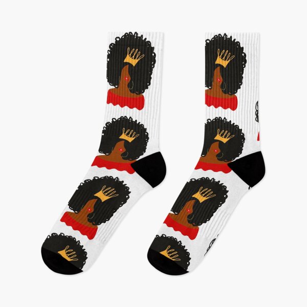 Item preview, Black Queen With Afro and Gold Crown designed and sold by blackartmatters.