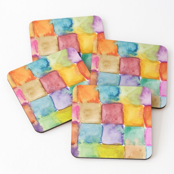 Item preview, Watercolor color block squares, graphic design designed and sold by Nostrathomas66.