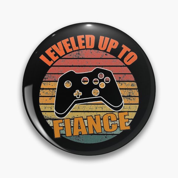 Item preview, Leveled Up To Fiance Funny Gaming Couple Gift designed and sold by akcent2015.