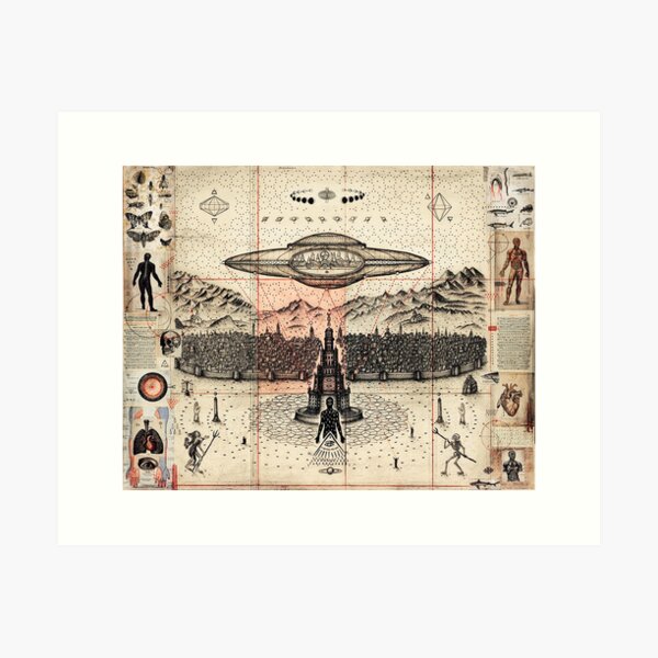 Item preview, Ancient Gnostic Occult Alchemy Tableau designed and sold by GuyBlank.