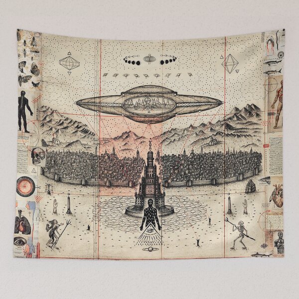 Item preview, Ancient Gnostic Occult Alchemy Tableau designed and sold by GuyBlank.