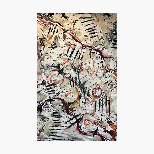 Cavemen Painting Photographic Print