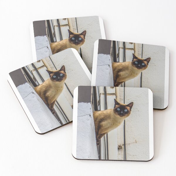 Item preview, Siamese Cat w/ Blue Eyes designed and sold by MahTees.