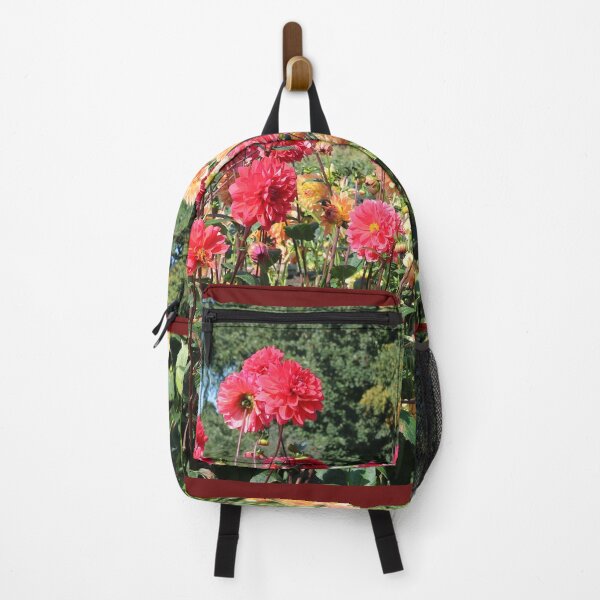 Item preview, Red and Yellow Dahlias designed and sold by Michaela Perryman.