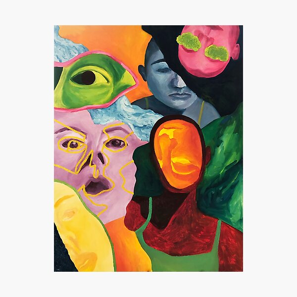 Oil Painting Self Photographic Print