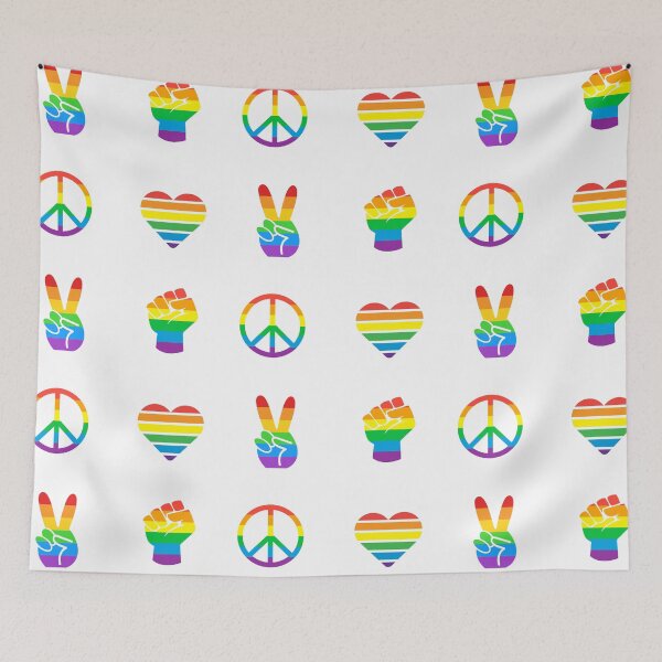 Item preview, Lgbtq Pack Stickers Queer Stickerpack Pride Love Rainbow Pride Set Colorful Pattern Stickerspack designed and sold by KLINESTORE.