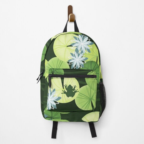 Item preview, Lotus and Frogs and Pattern designed and sold by Krystal Thomas.
