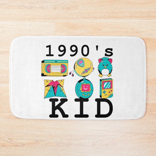 Item preview, 1990s Kid T-shirt, Retro Vintage VHS Video Tape Discman Furby Chatterbox Tamagotchi Game Boy T-shirt Black Ink designed and sold by KananiandKiki.