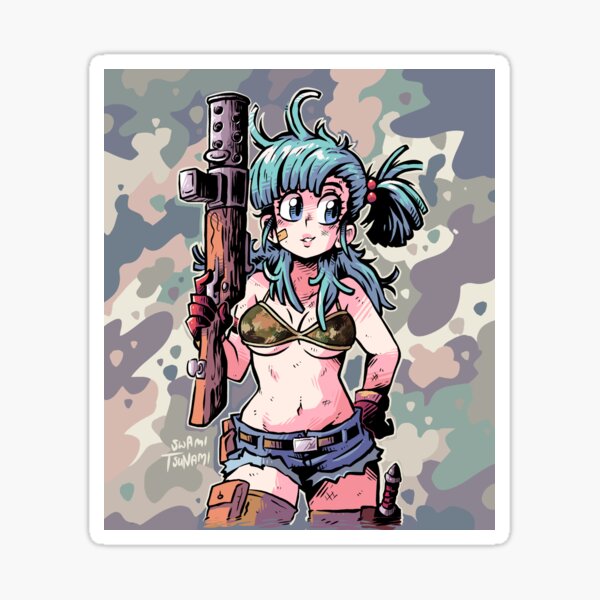 Gun Babe Sticker