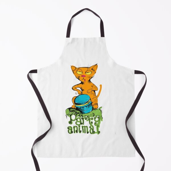 Item preview, orange-funny-cat-playing-drums designed and sold by manuelunsui.