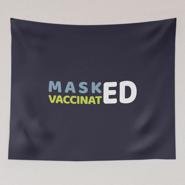 Item preview, Masked and vaccinated designed and sold by Mqyou.