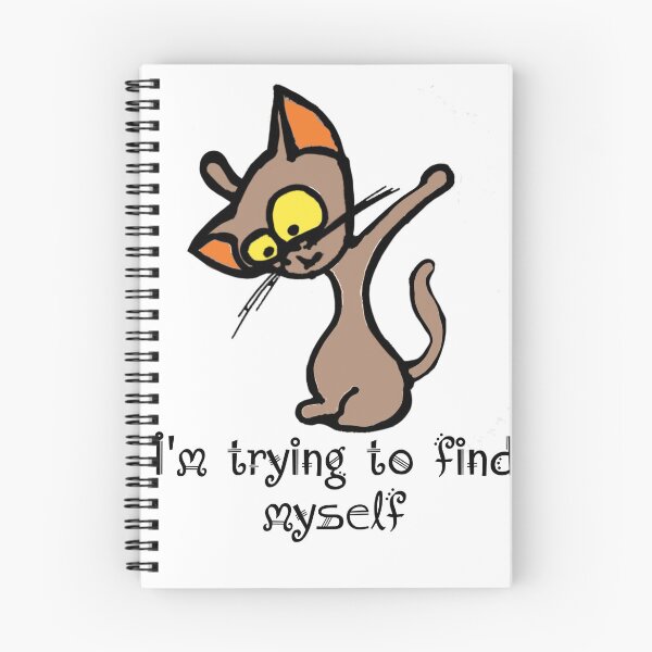 Item preview, cartoon-cat-trying-to-find-himself designed and sold by manuelunsui.