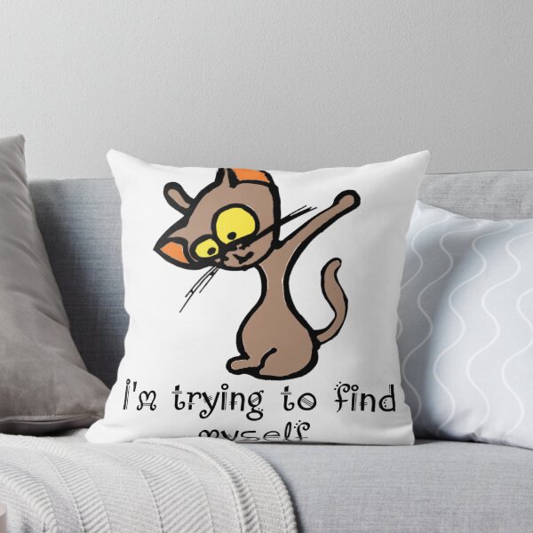Item preview, cartoon-cat-trying-to-find-himself designed and sold by manuelunsui.
