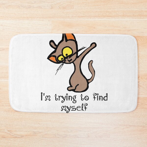 Item preview, cartoon-cat-trying-to-find-himself designed and sold by manuelunsui.