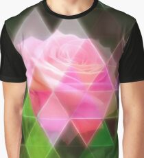 Pink Roses in Anzures 3 Art Triangles 1 Graphic T-Shirt