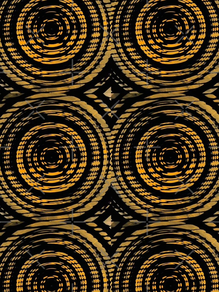 Thumbnail 4 of 4, iPhone Case, Abstract Yellow Ropes pattern designed and sold by StrbArtDigitals.